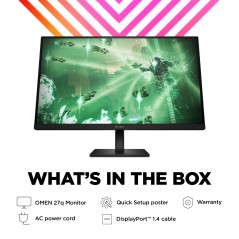 HP Omen by HP 27Q Computer - Unleash Your Gaming Potential with Stunning Performance and Design | Model 780H4E9